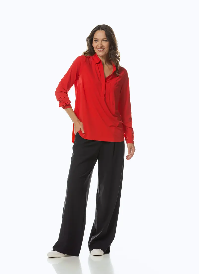 Blouse | Soft Travel | Kaemi Soft | Spicy Red