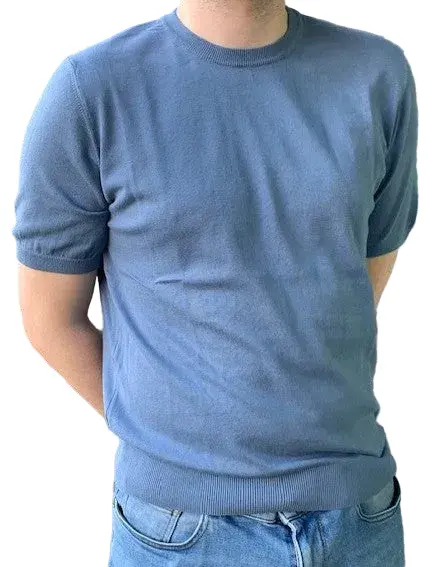 Blue cotton crew neck T-shirt Seventy - MT2824/705