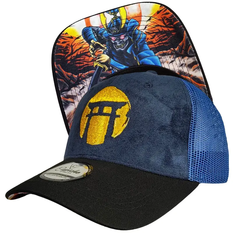 Blue Samurai Trucker Cap - Blue/Black