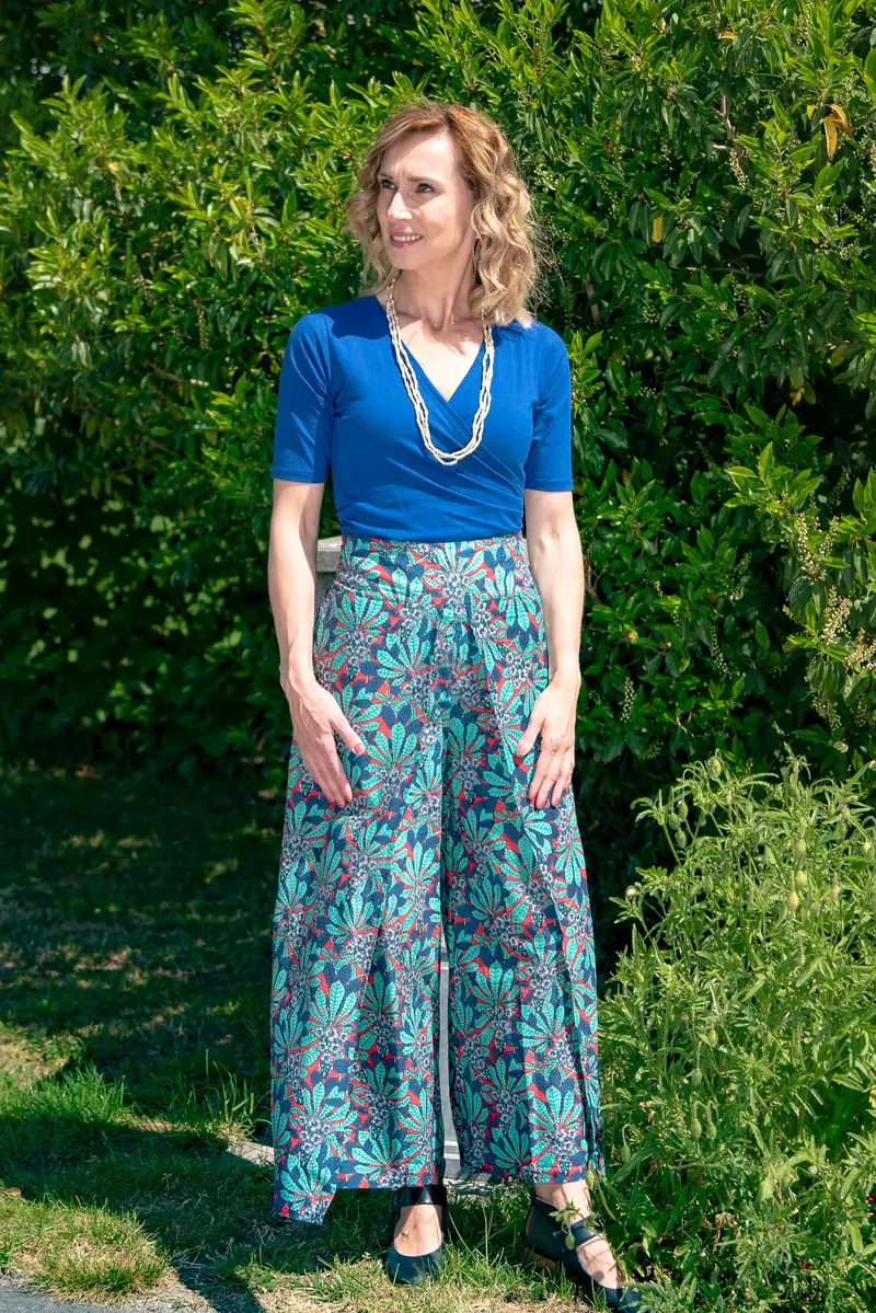 Boho Malana broek - boho broek gemaakt door Tantilly - feathers -bohemian style