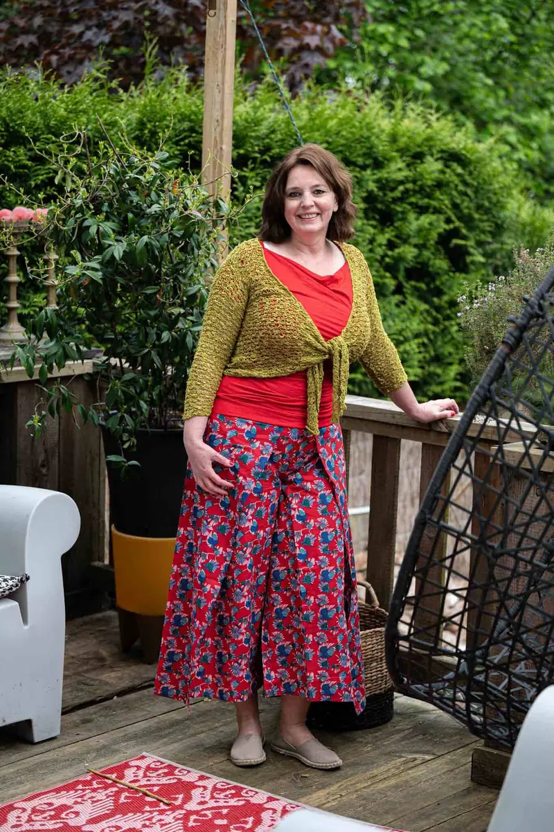 Boho Malana broek - boho broek gemaakt door Tantilly-red feathers - bohemian style