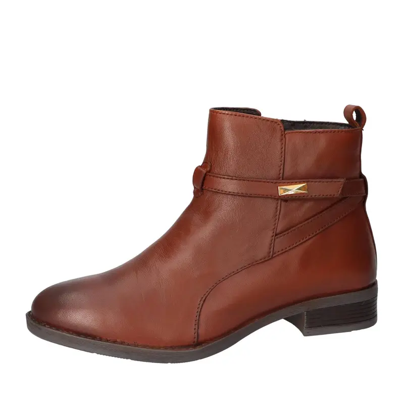 Booties, Cognac