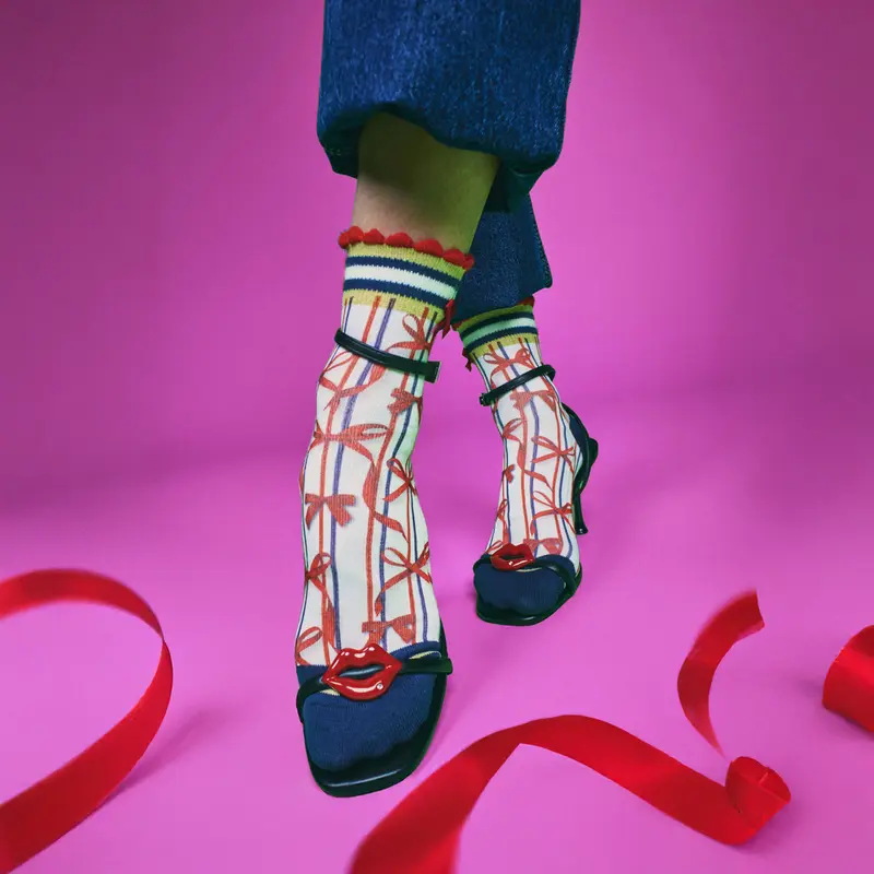 Bow dames shortsocks