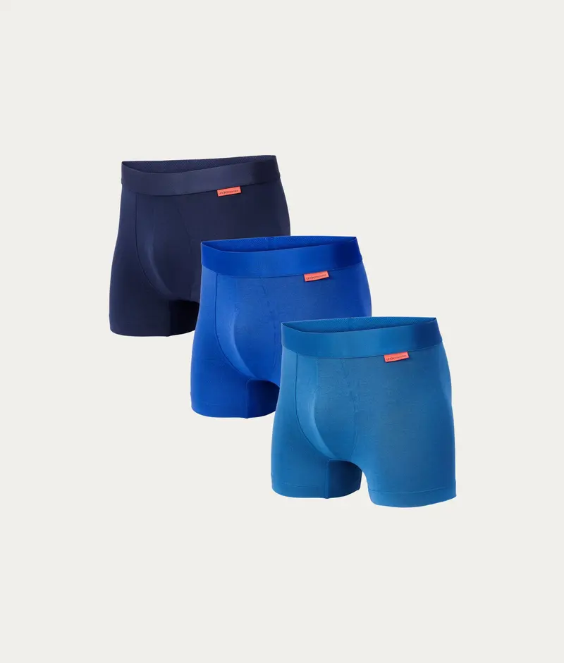 Boxershort Blauwtinten (3-pack)