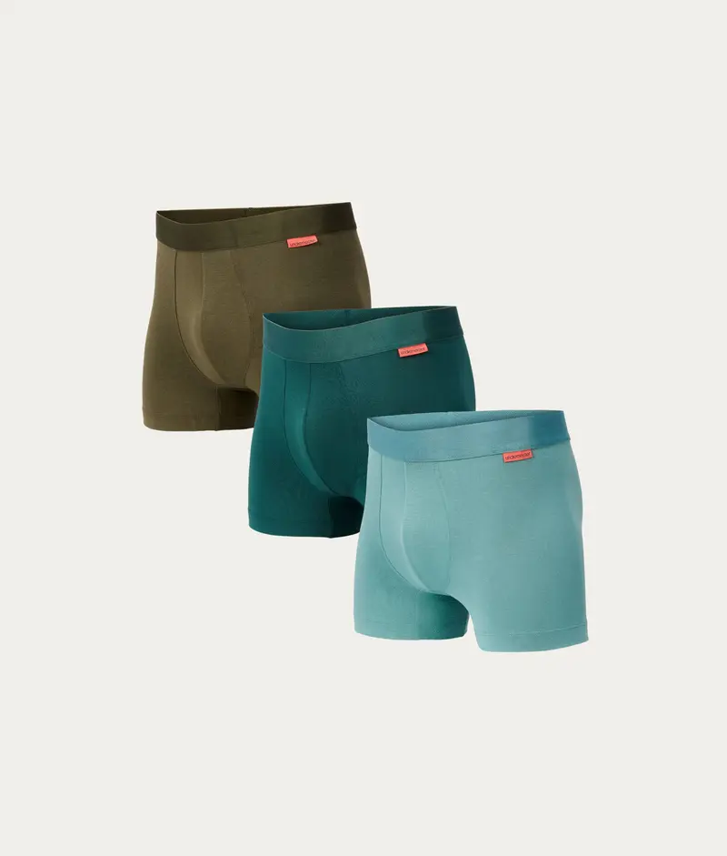 Boxershort Groentinten (3-pack)