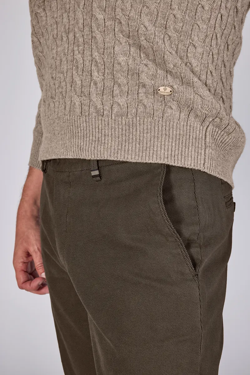 Brown cotton regular fit trousers Zilton - Magnus-P 27/471