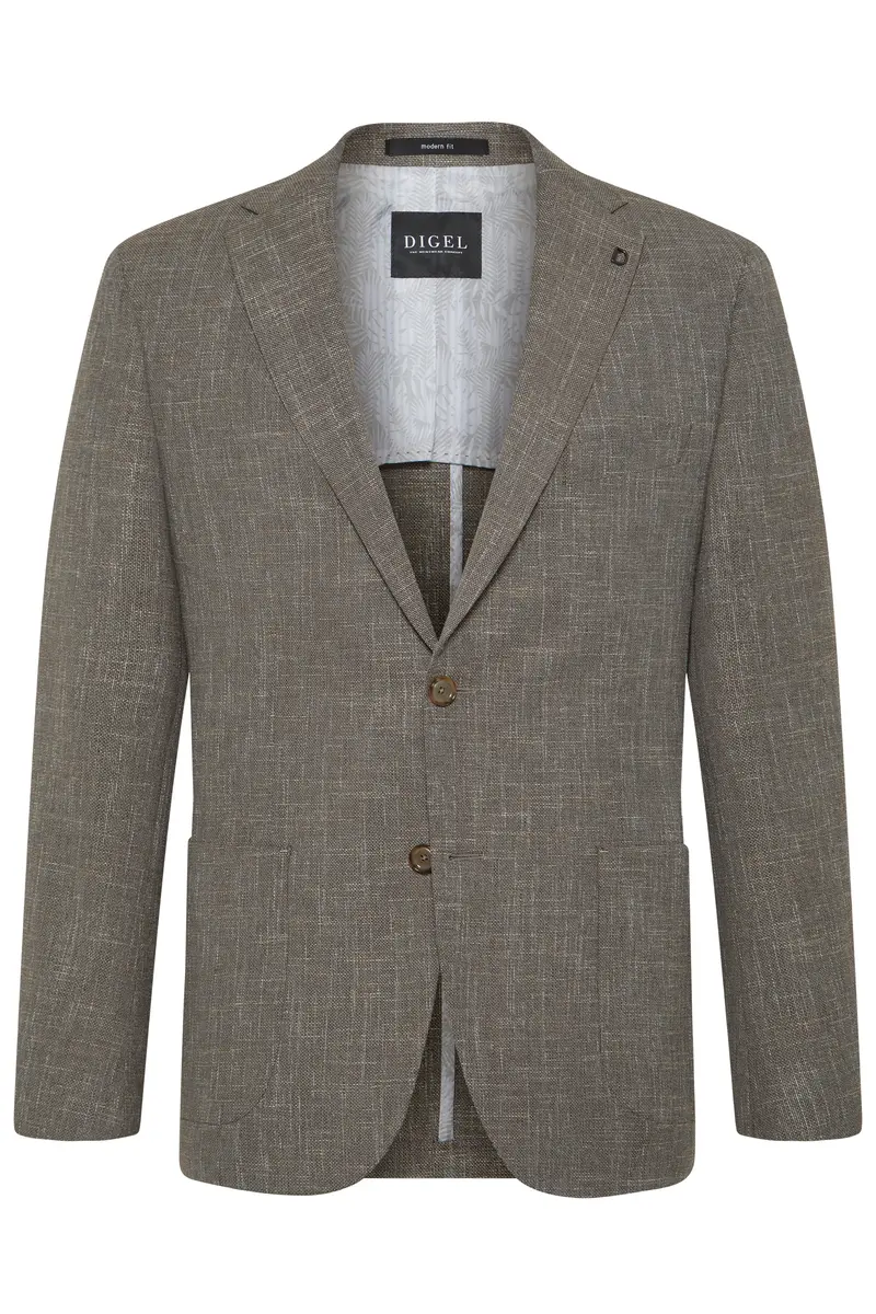 Brown modern fit jacket Digel - 1162242/74