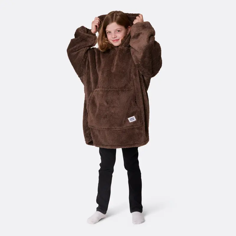 Bruine Teddy HappyHoodie voor Kinderen