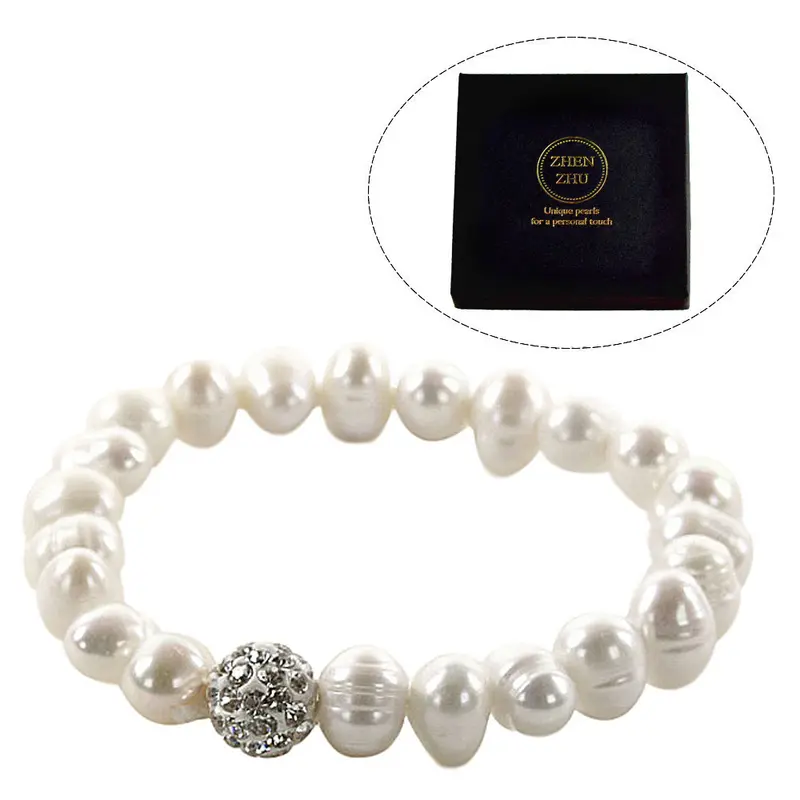 Cadeau set zoetwater parel armband Maxima