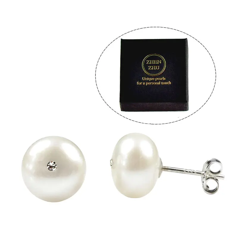 Cadeau set zoetwater parel oorbellen Bling Mea Box One