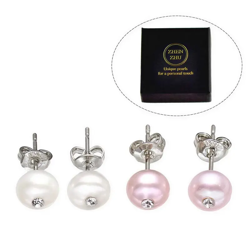 Cadeau set zoetwater parel oorbellen Bling Mea Lea Small