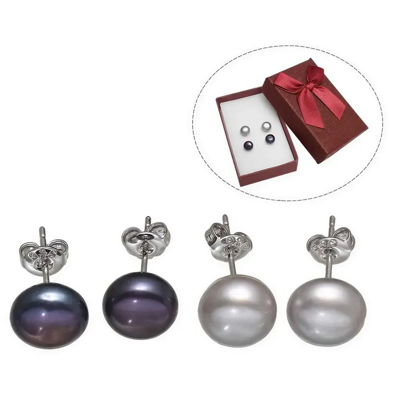 Cadeau set zoetwater parel oorbellen Dea-Gea