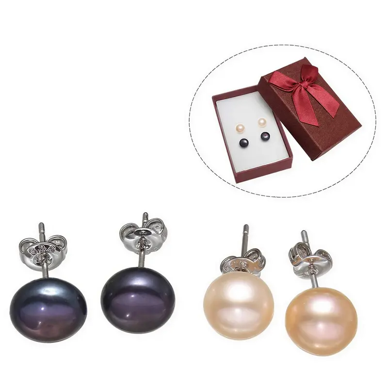 Cadeau set zoetwater parel oorbellen Dea-Zea