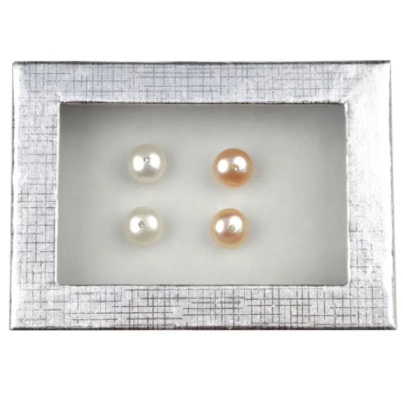Cadeau set zoetwater parel oorbellen Mea Bling W-Pe