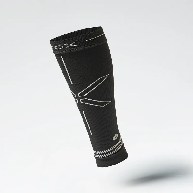 Calf Sleeves Men | Black / Light Grey