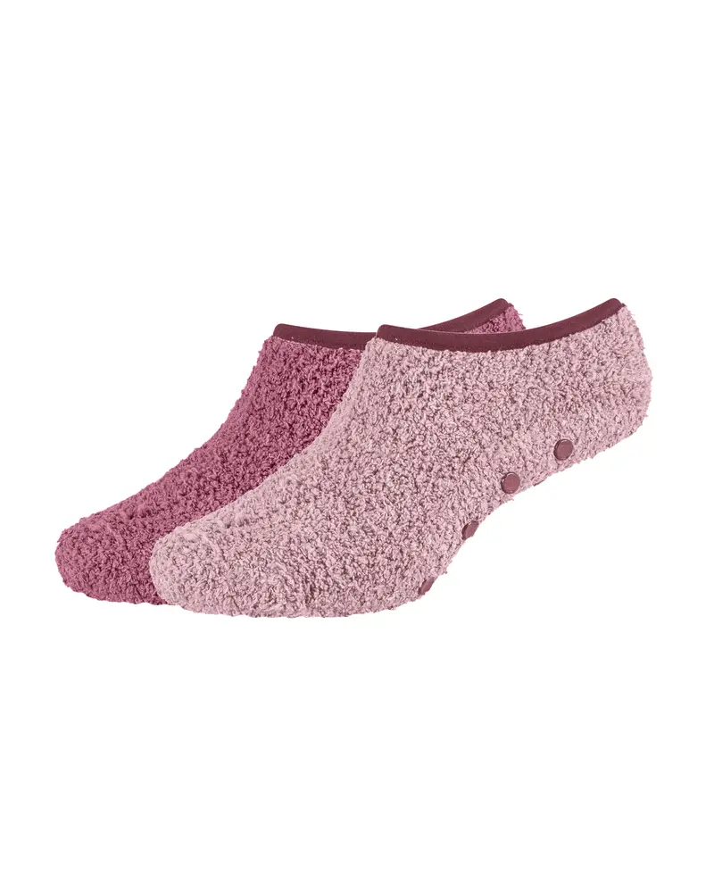 Camano - Dames - Huissokken - Sneaker - Antislip/ Dusty Rose 2 Pack