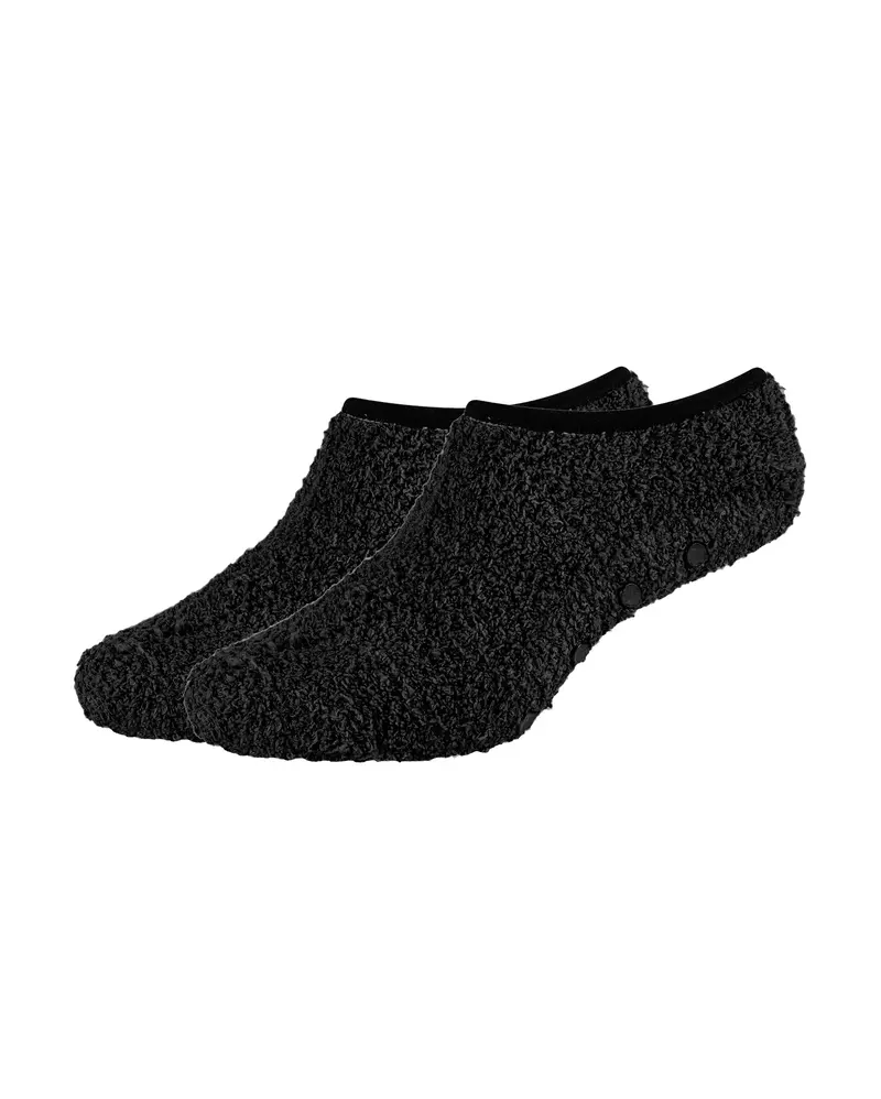 Camano - Dames - Huissokken - Sneaker - Antislip/ Zwart 2 Pack