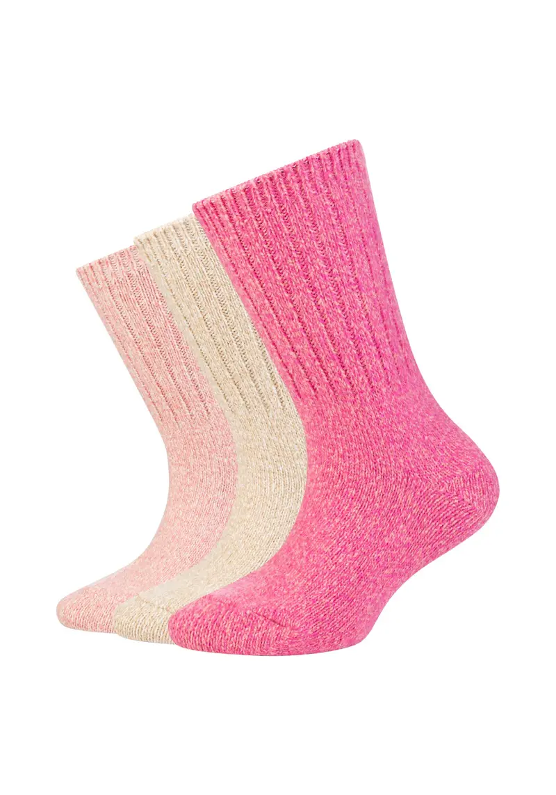 Camano - Kinderen - Cosy Mouliné / Pink - Blue 3 Pack