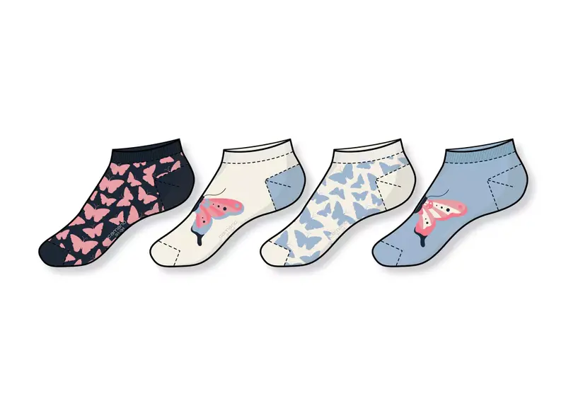 Camano - Kinderen - Sneakersokken / Angel Falls   4 Pack