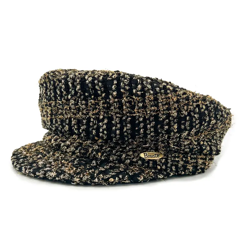 Cap - Ella - Black / Gold metallic
