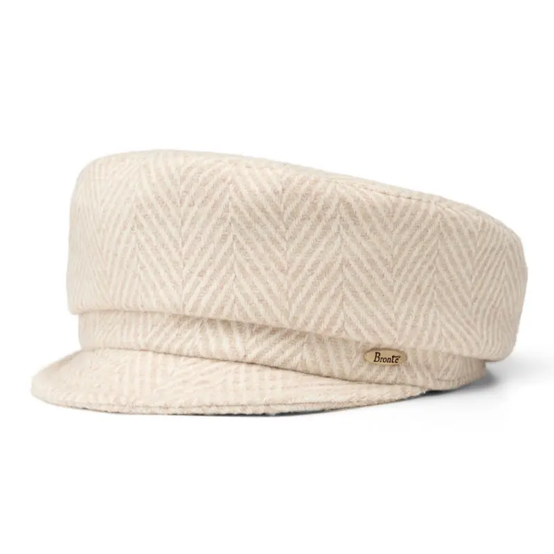 Cap - Ella - Ivory / Beige - Herringbone