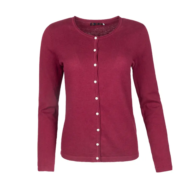 Cardi Crew Neck Pearl