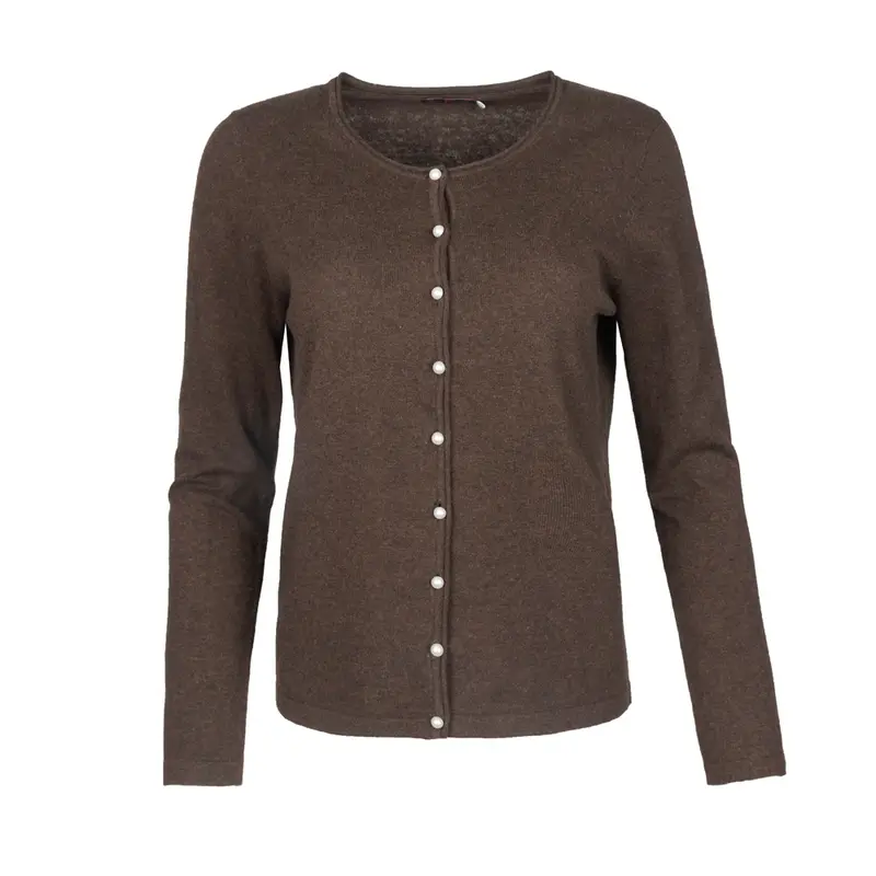 Cardi Crew Neck Pearl