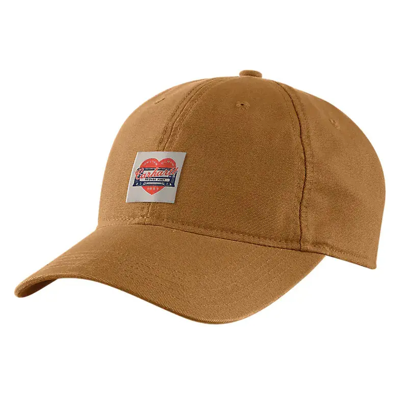 Carhartt Heart Patch Canvas Cap - Bruin