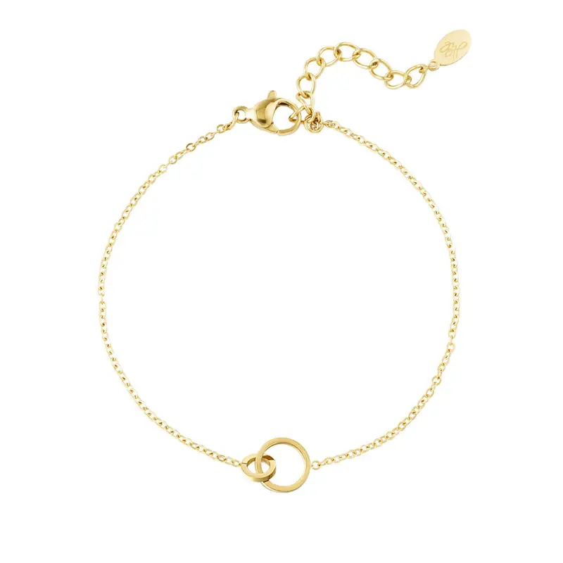 Chain Connected Armband Goudkleurig