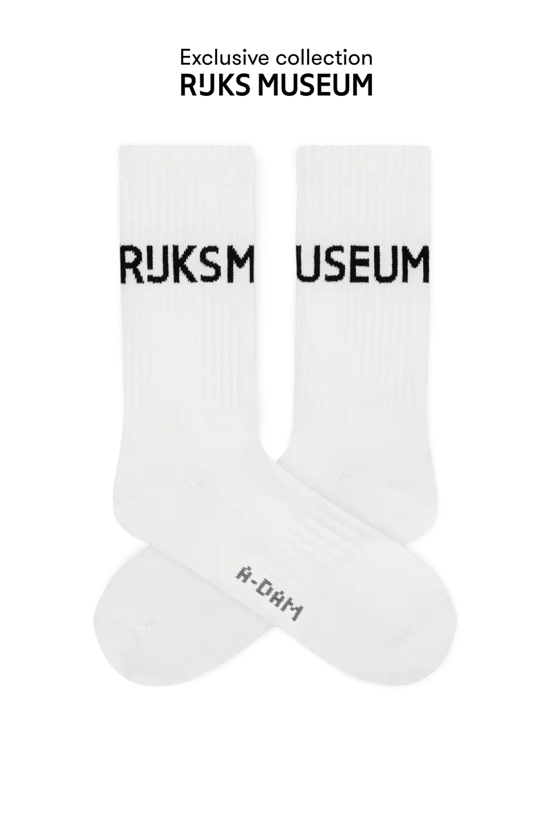 CHAMP Crew sokken Wit Rijksmuseum