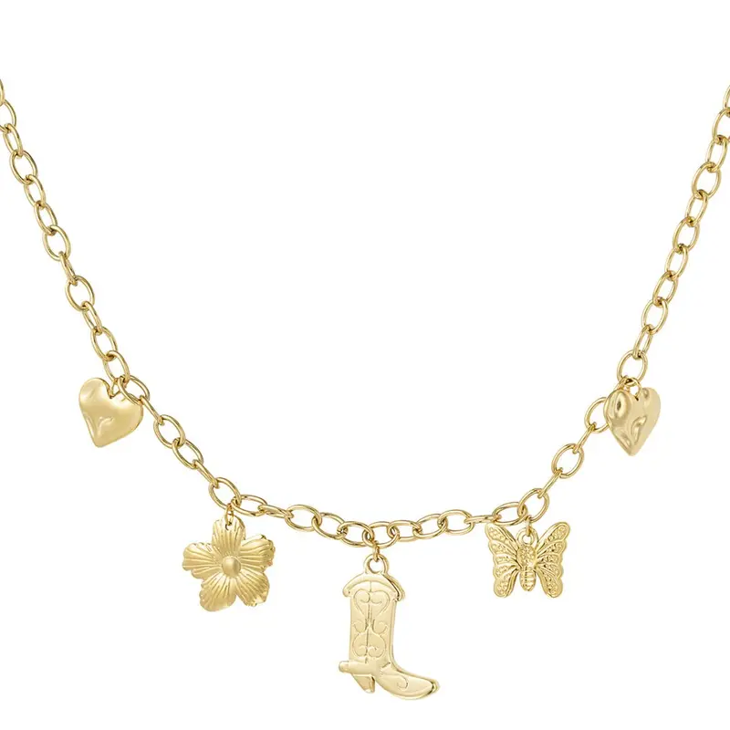 Charm Adventure Ketting Goudkleurig