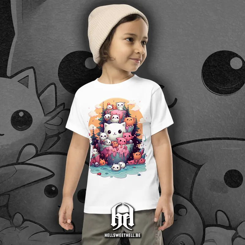 Chats Kawaii - T-shirt enfants