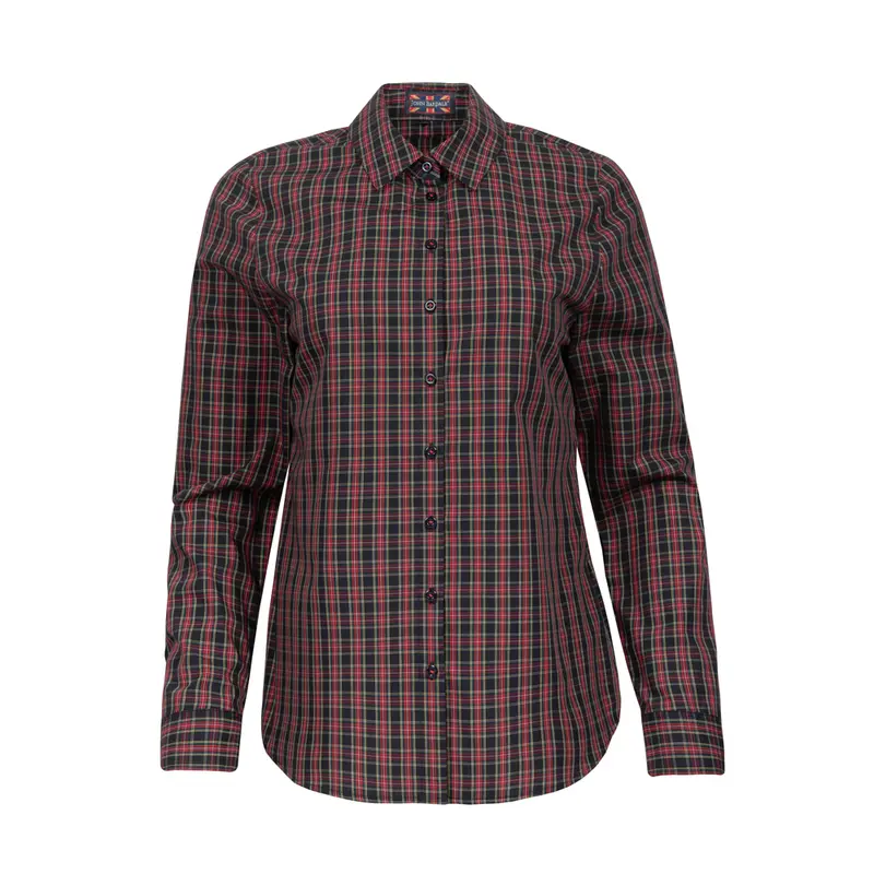 Check Shirt nav/red