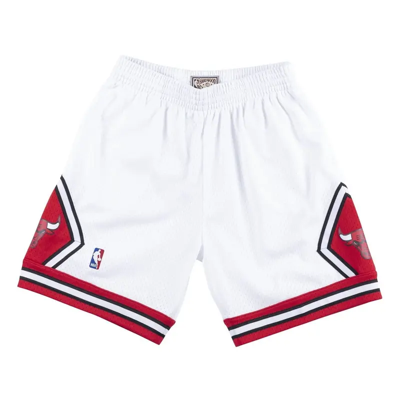 Chicago Bulls 1997-1998 NBA Swingman Shorts White Mitchell & Ness