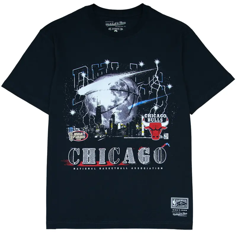 Chicago Bulls NBA Windy City Tee Mitchell & Ness Black