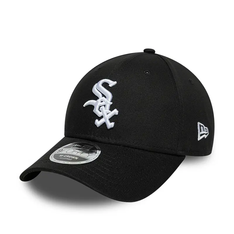 Chicago White Sox MLB Side Script 9FORTY Strapback New Era Black/White