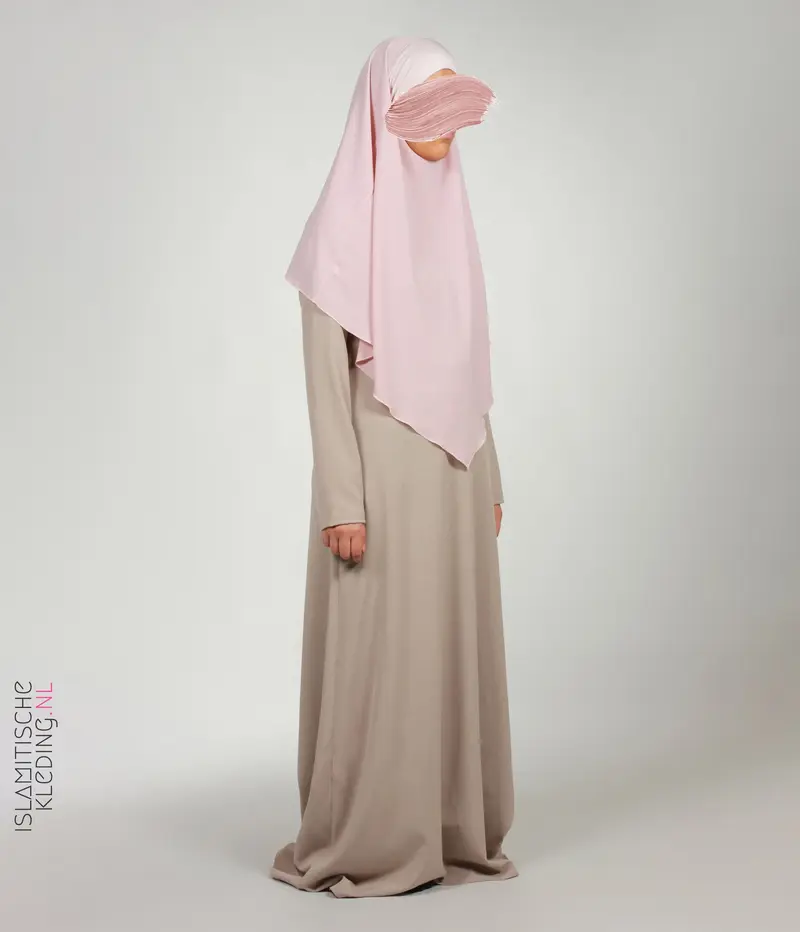 Chiffon Khimar Pale Pink