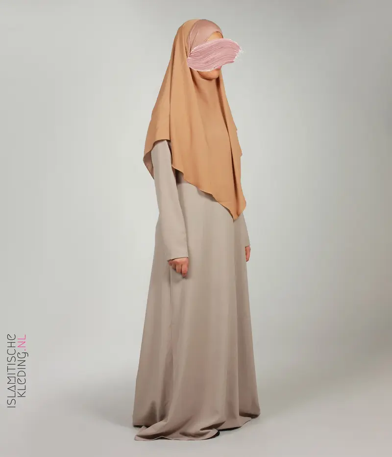 Chiffon Khimar Tan