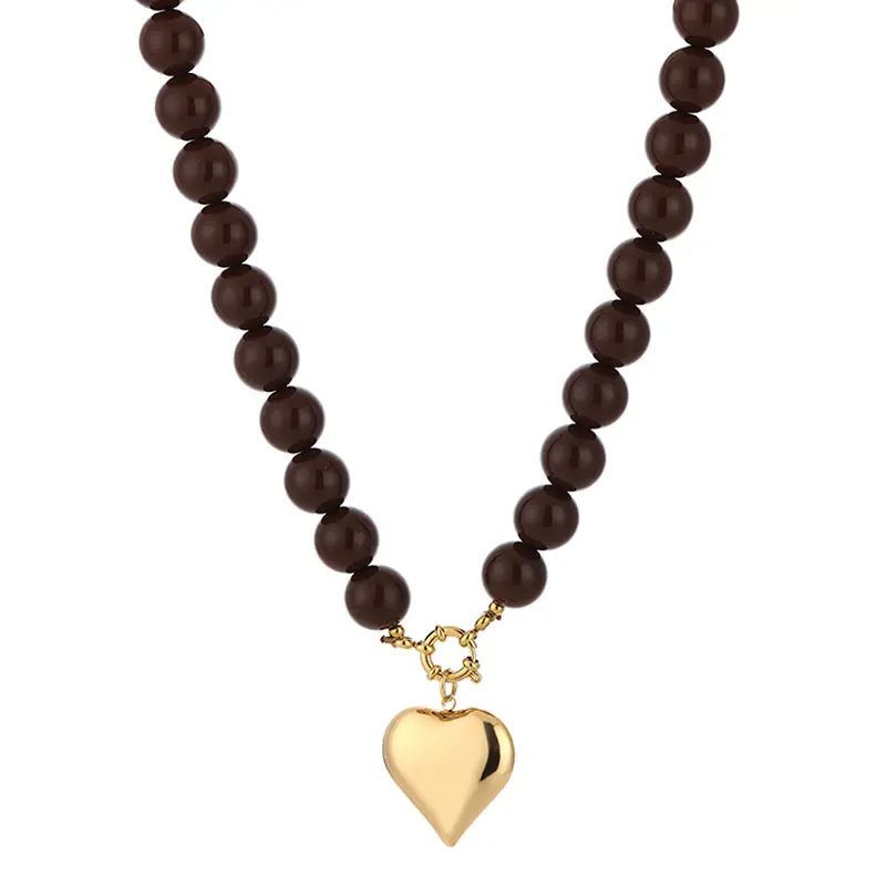 Chocolate Heart Ketting Goudkleurig