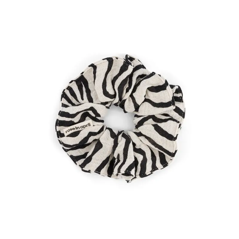 Chouchou Zebrou Greige Scrunchie