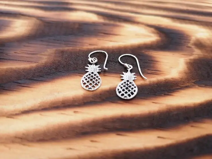 Classic Pineapple - sterling silver earrings