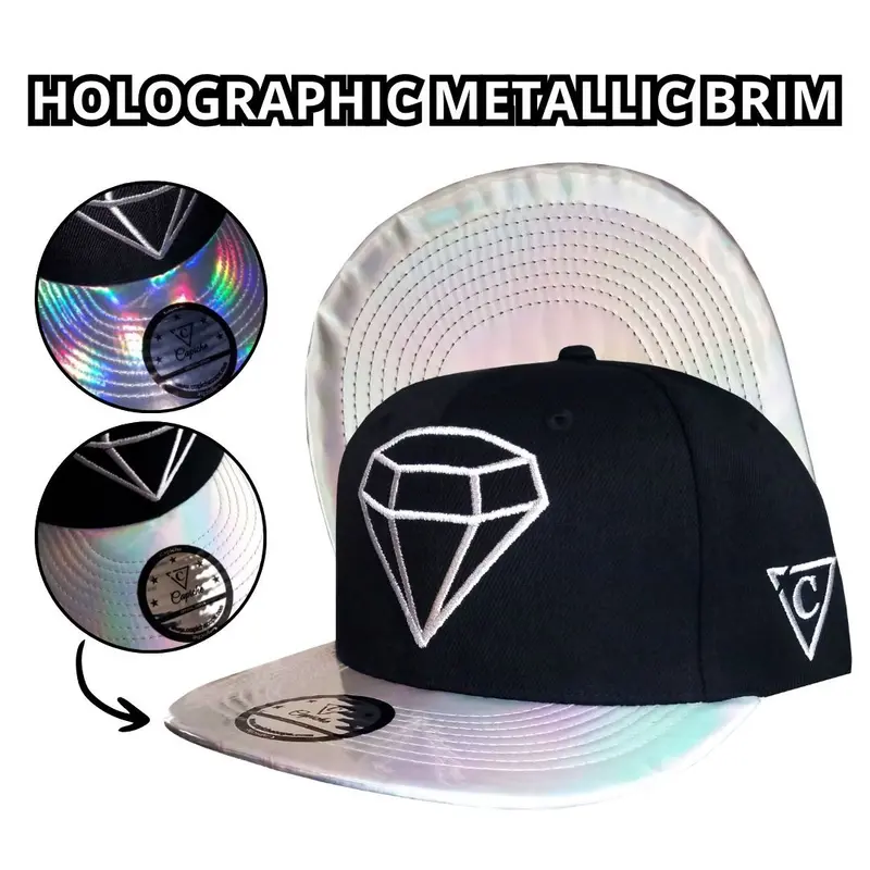 Clear Diamond - Black/Silver Holographic