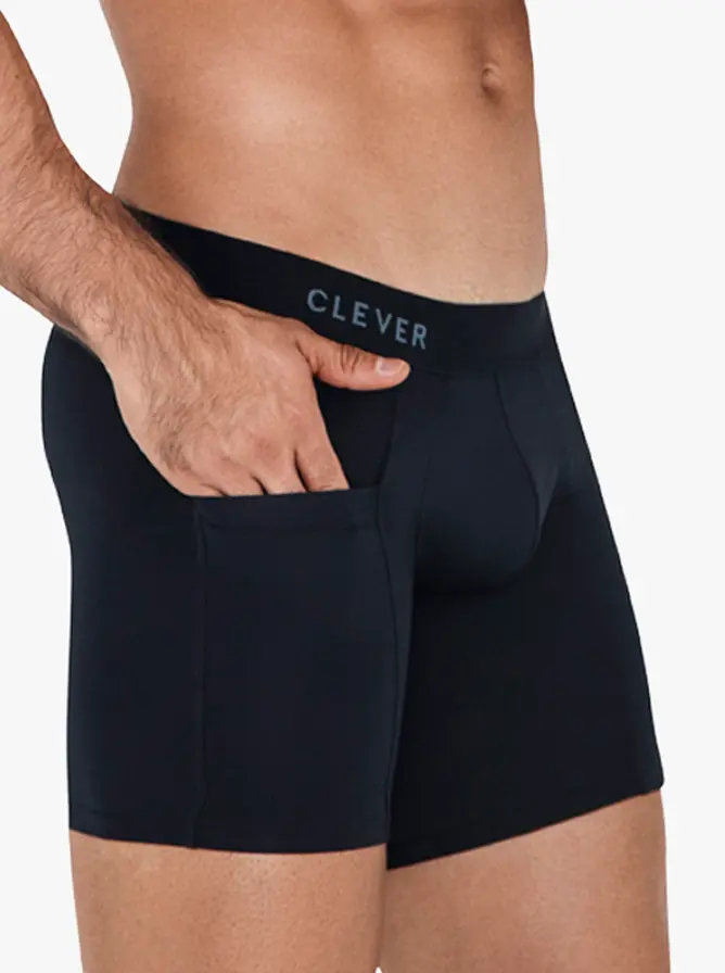 Clever Moda ARTIC Long Boxer Black