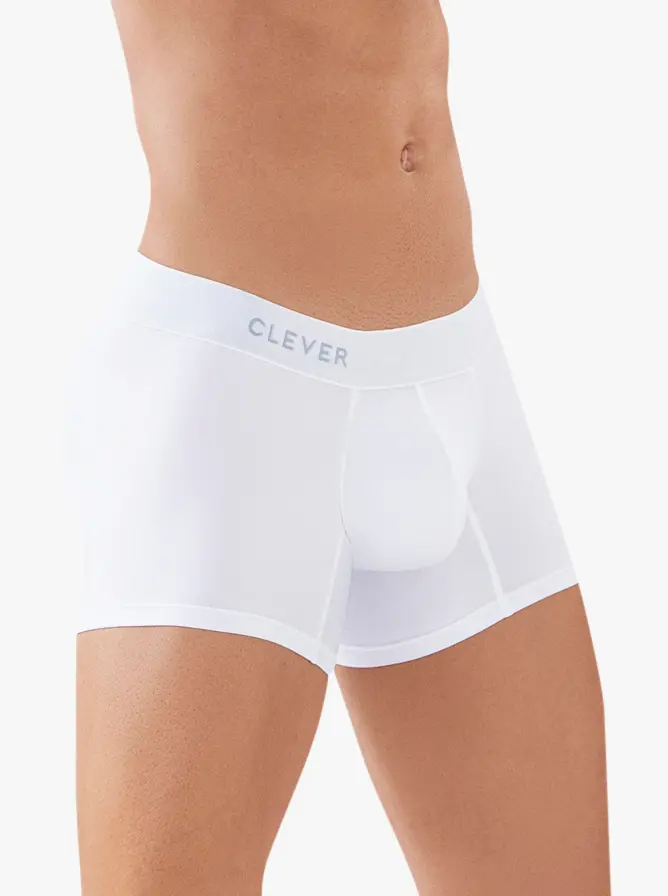 Clever Moda Classic Match Boxer White