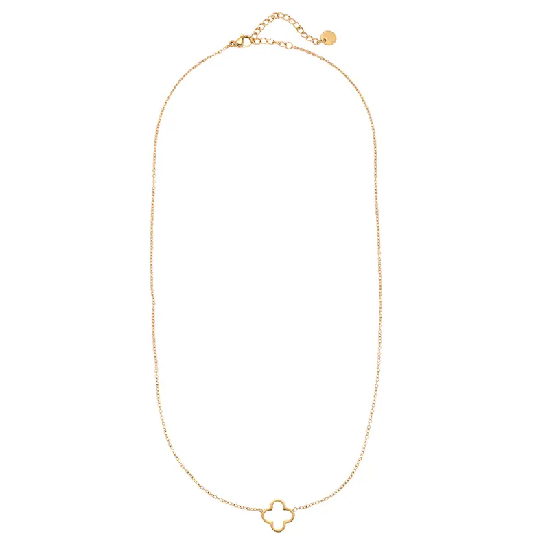 Clover Kiss Ketting Goudkleurig