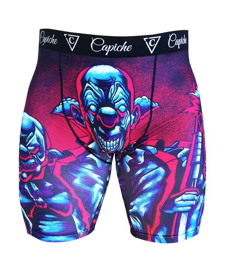 Clown Gang Long Mens Underwear - Blue/Red