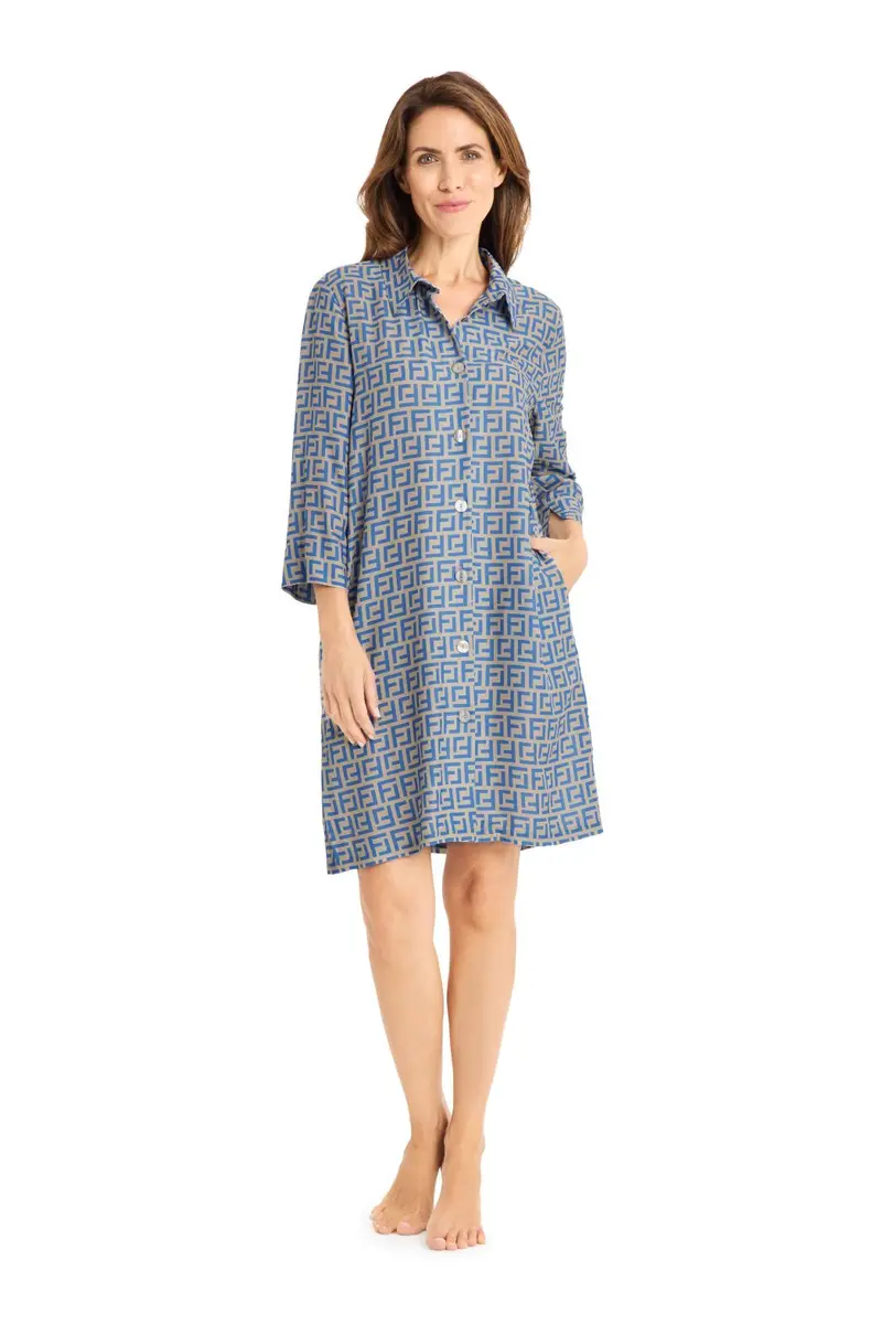 Colourblocking BLouse 3265044 Atlantic Blue