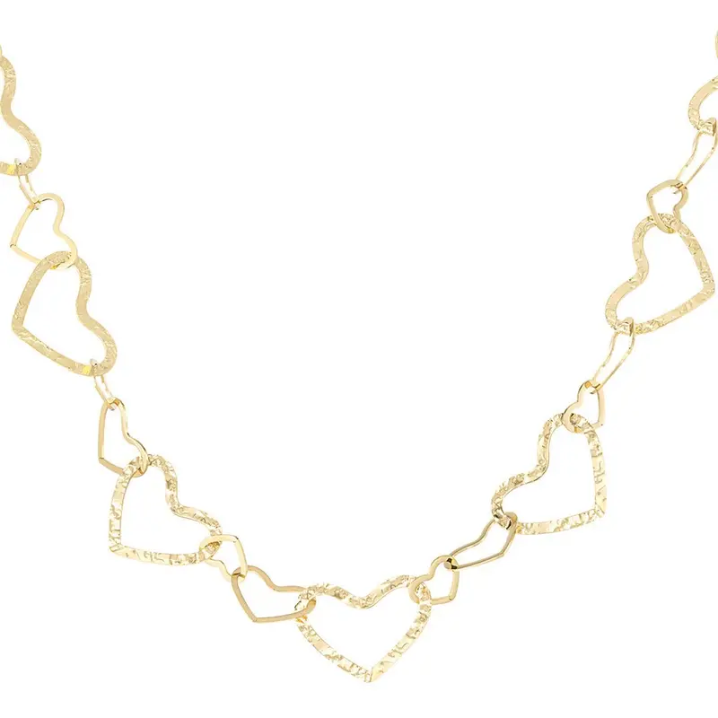 Connected Hearts Ketting Goudkleurig