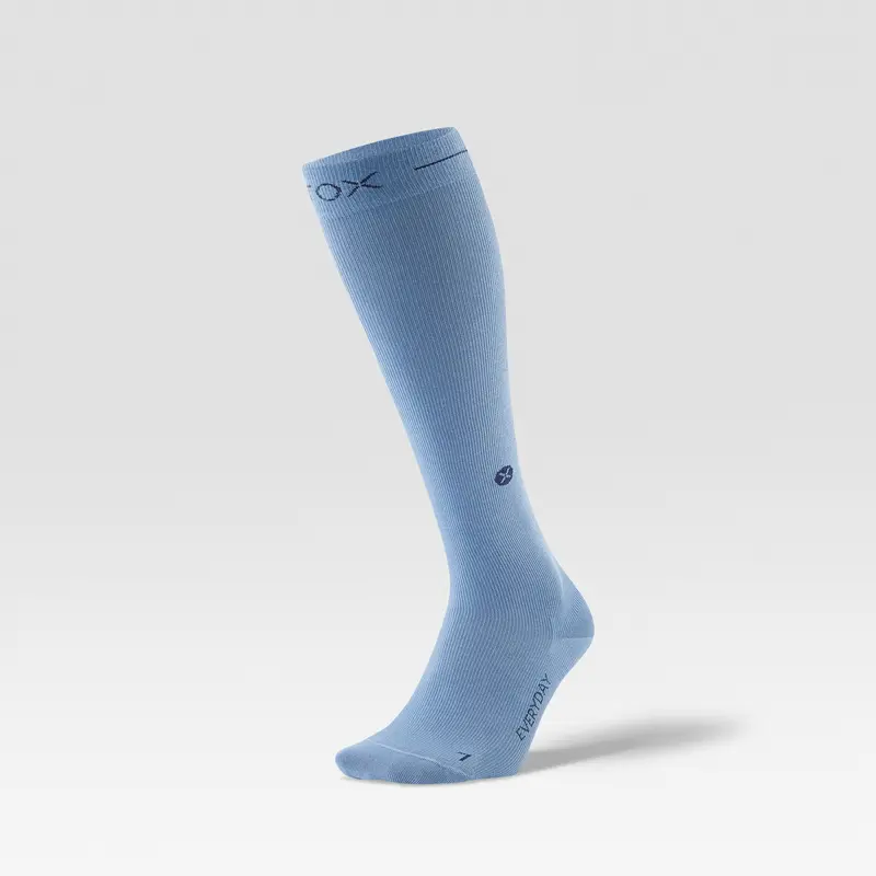 Cotton Everyday Socks Women | Light Blue / Navy