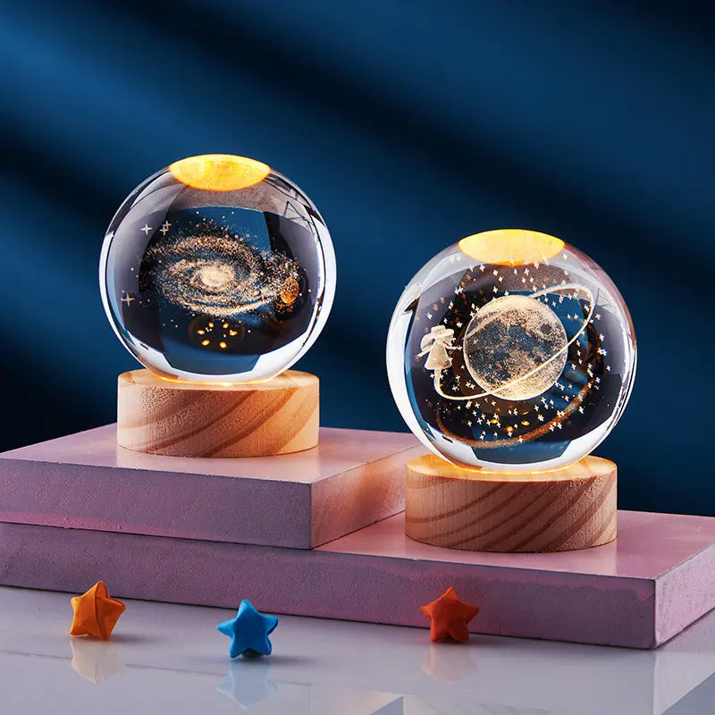 Crystal Glow 3D LED Nachtlamp